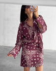CAMICIA BANDANA BORDEAUX