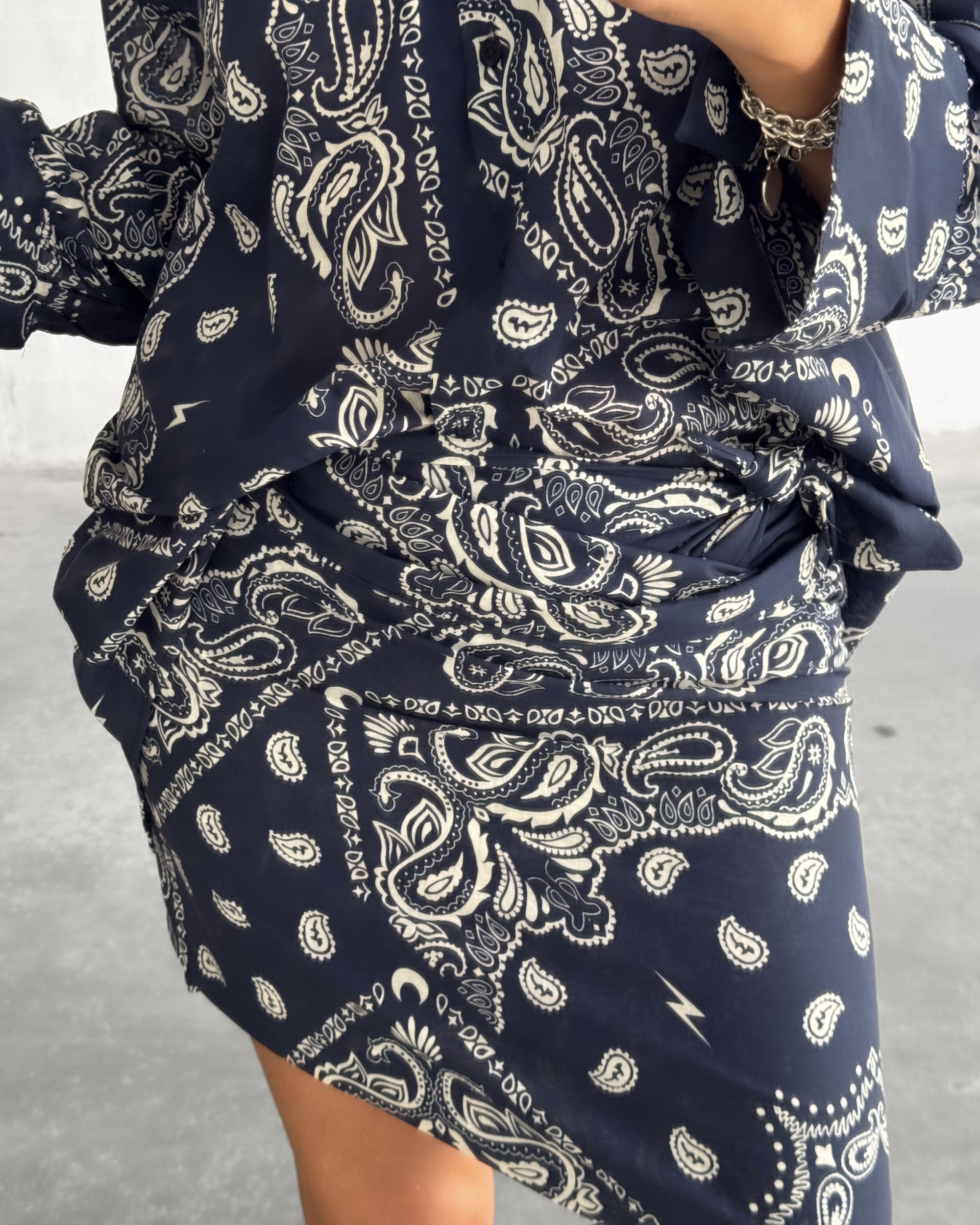 PAREO BANDANA BLU