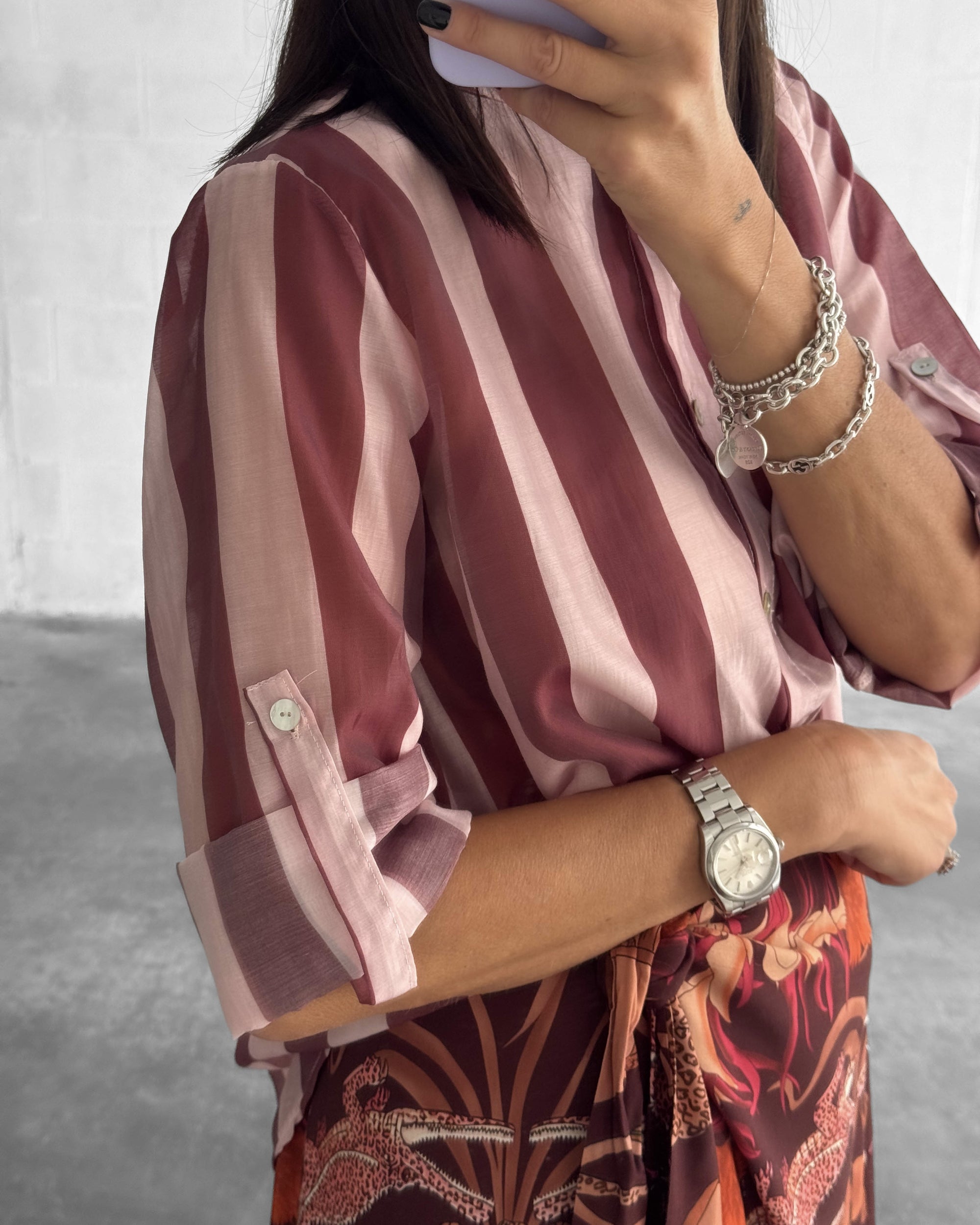 CAMICIA CORSICA ROSA VINO