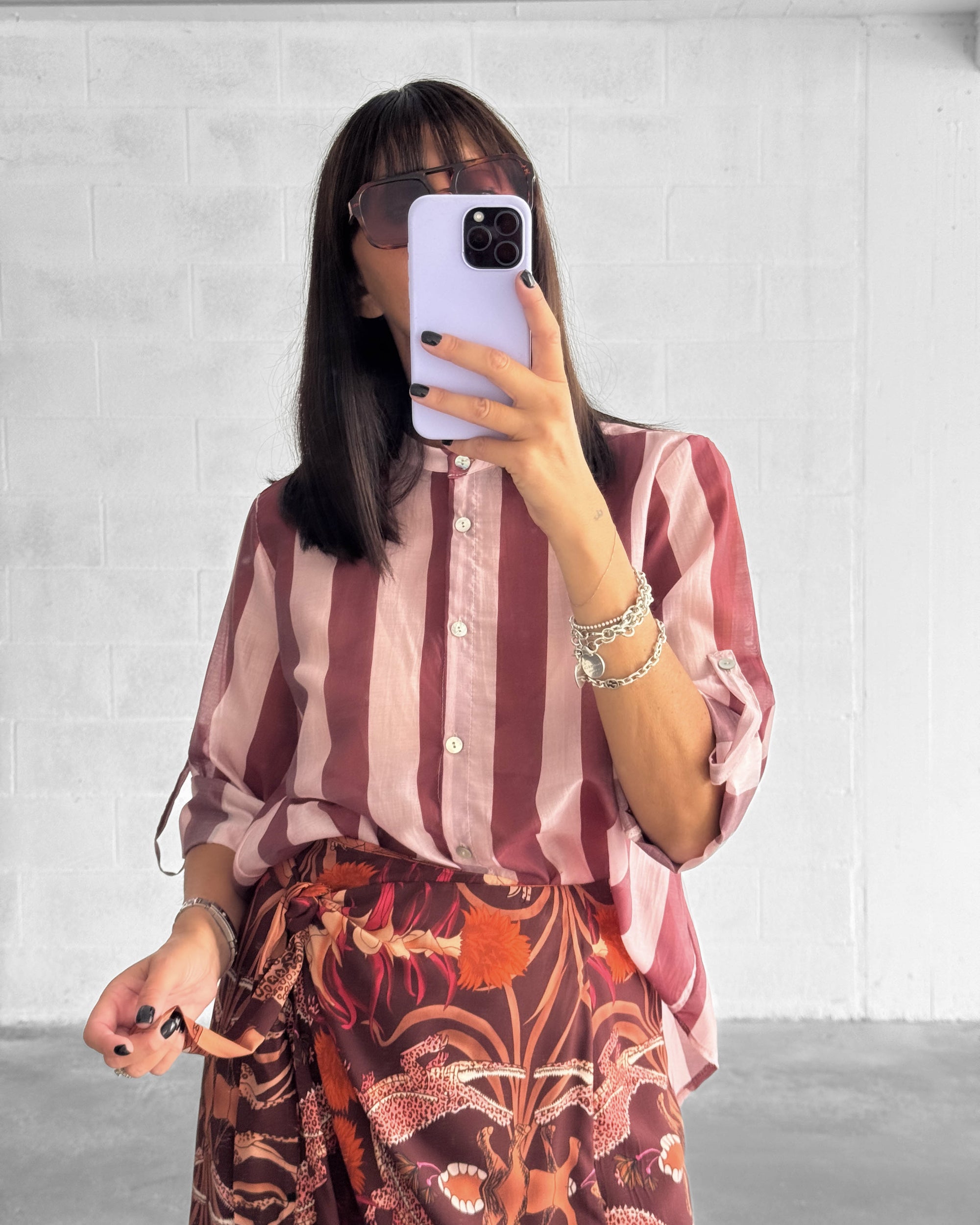CAMICIA CORSICA ROSA VINO