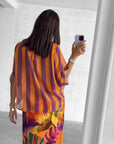 CAMICIA CORSICA VIOLA ARANCIO