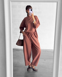 PANTALONE FELPA MOVIRA CAPPUCCINO
