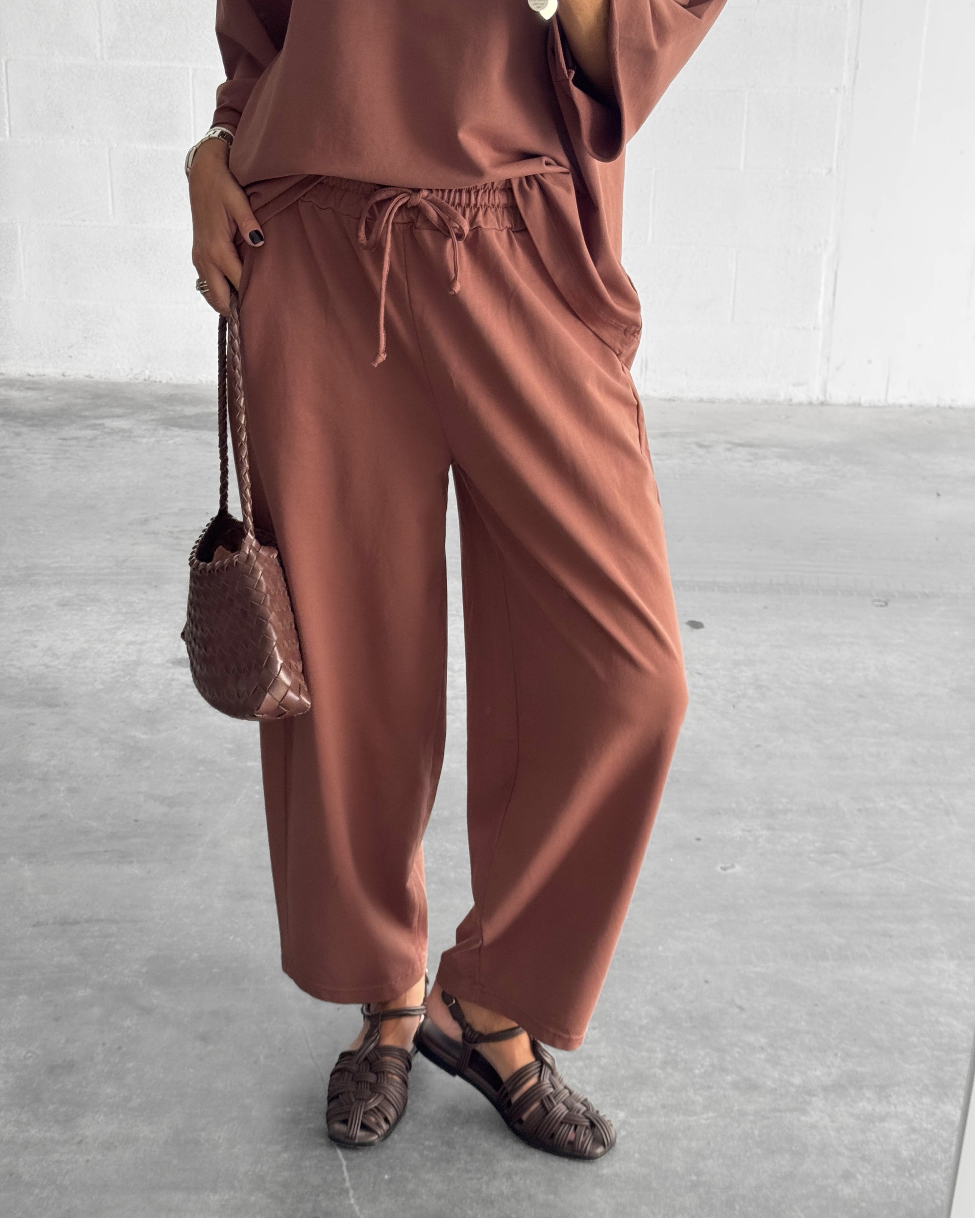 PANTALONE FELPA MOVIRA CAPPUCCINO