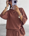 FELPA IN COTONE MOVIRA CAPPUCCINO