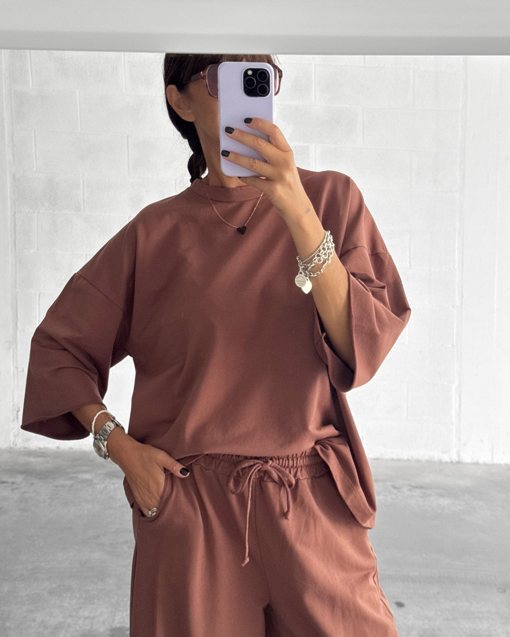 FELPA IN COTONE MOVIRA CAPPUCCINO