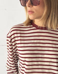T-SHIRT MARINA BORDEAUX