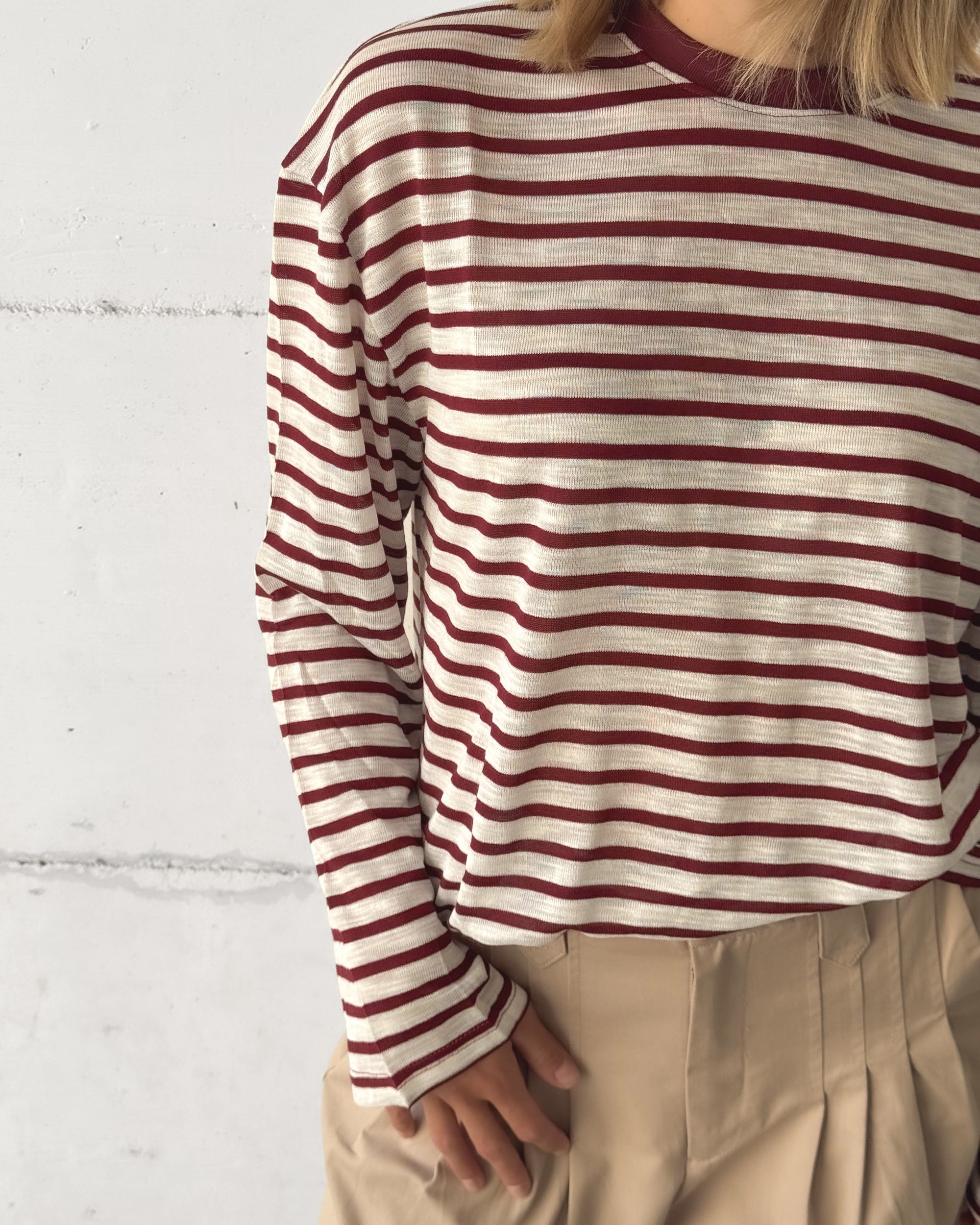 T-SHIRT MARINA BORDEAUX