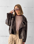 GIACCA ECOPELLE EDIT BROWN