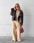 GIACCA ECOPELLE EDIT BROWN