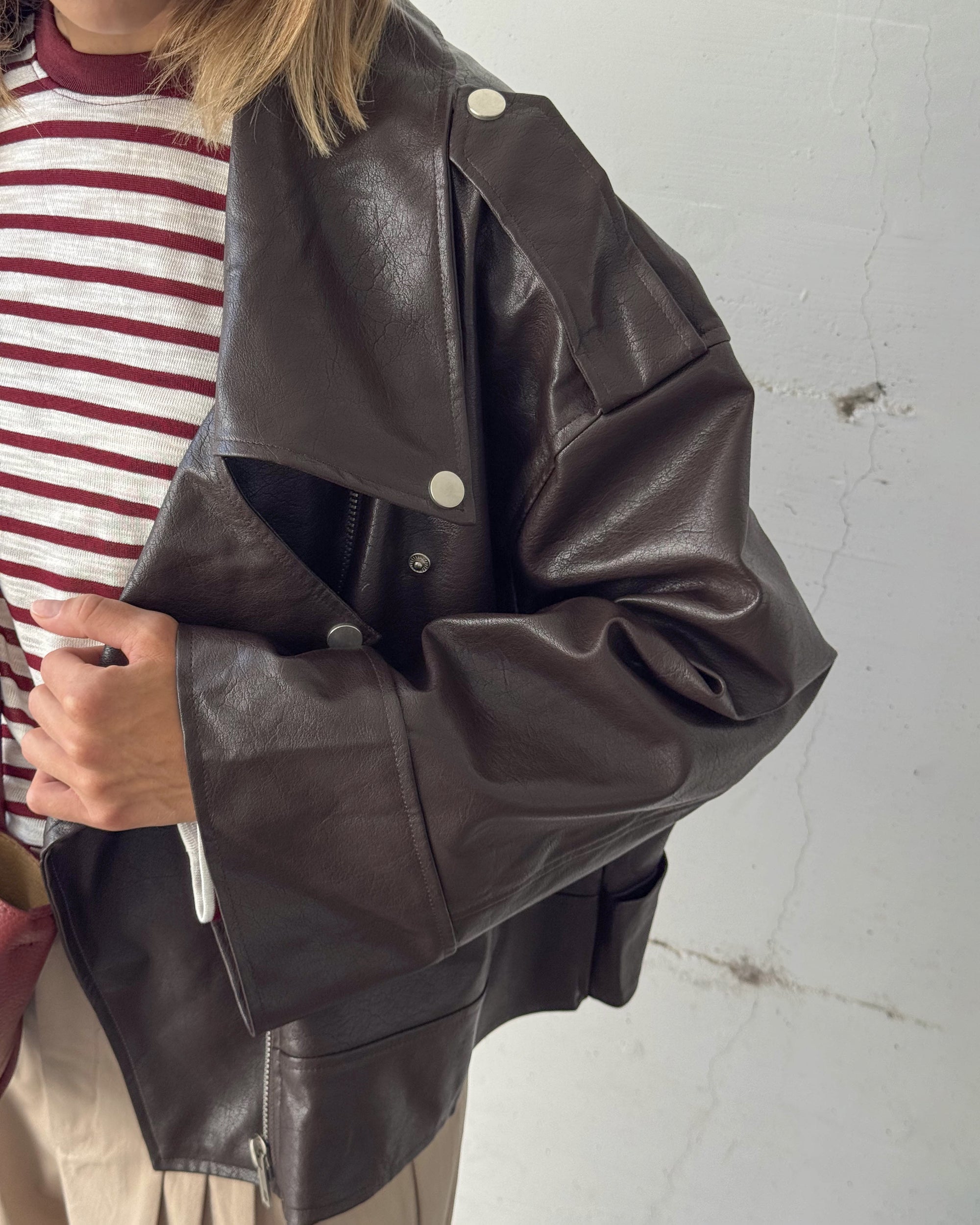 GIACCA ECOPELLE EDIT BROWN