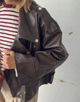 GIACCA ECOPELLE EDIT BROWN