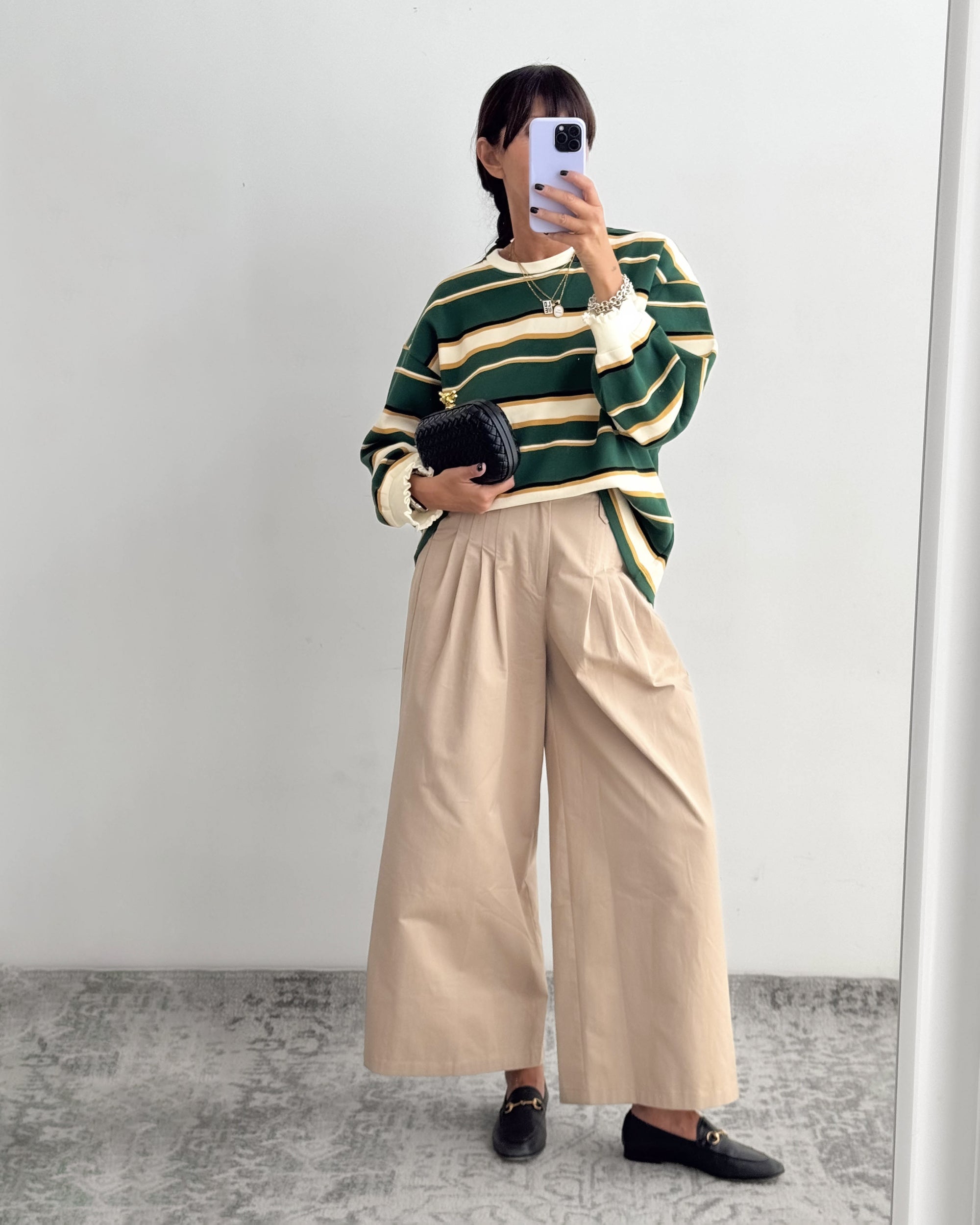 MAGLIA NIDO D'APE VERDE PANNA