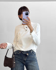 T-SHIRT MANICA LUNGA ILARY OFF WHITE