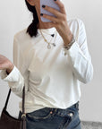 T-SHIRT MANICA LUNGA ILARY OFF WHITE