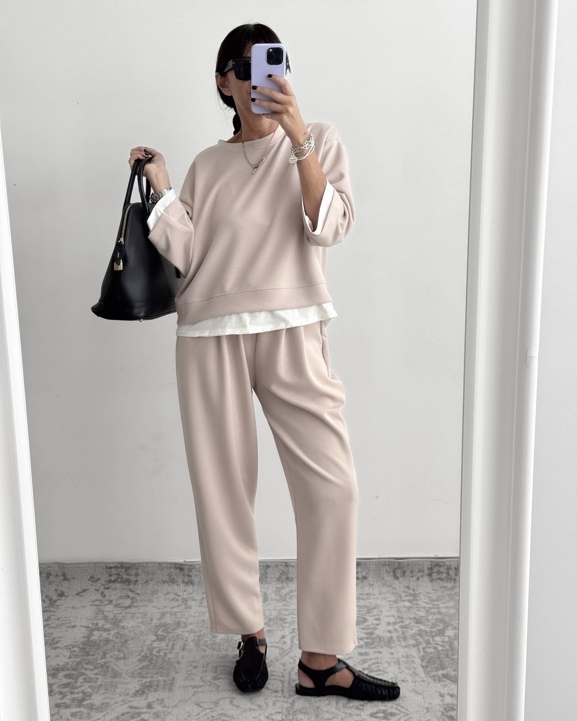 SET JANET JOGGER SAND