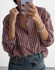 CAMICIA TENCEL RIGA BORDEAUX