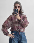 CAMICIA SCOTT MALVA CON FOULARD