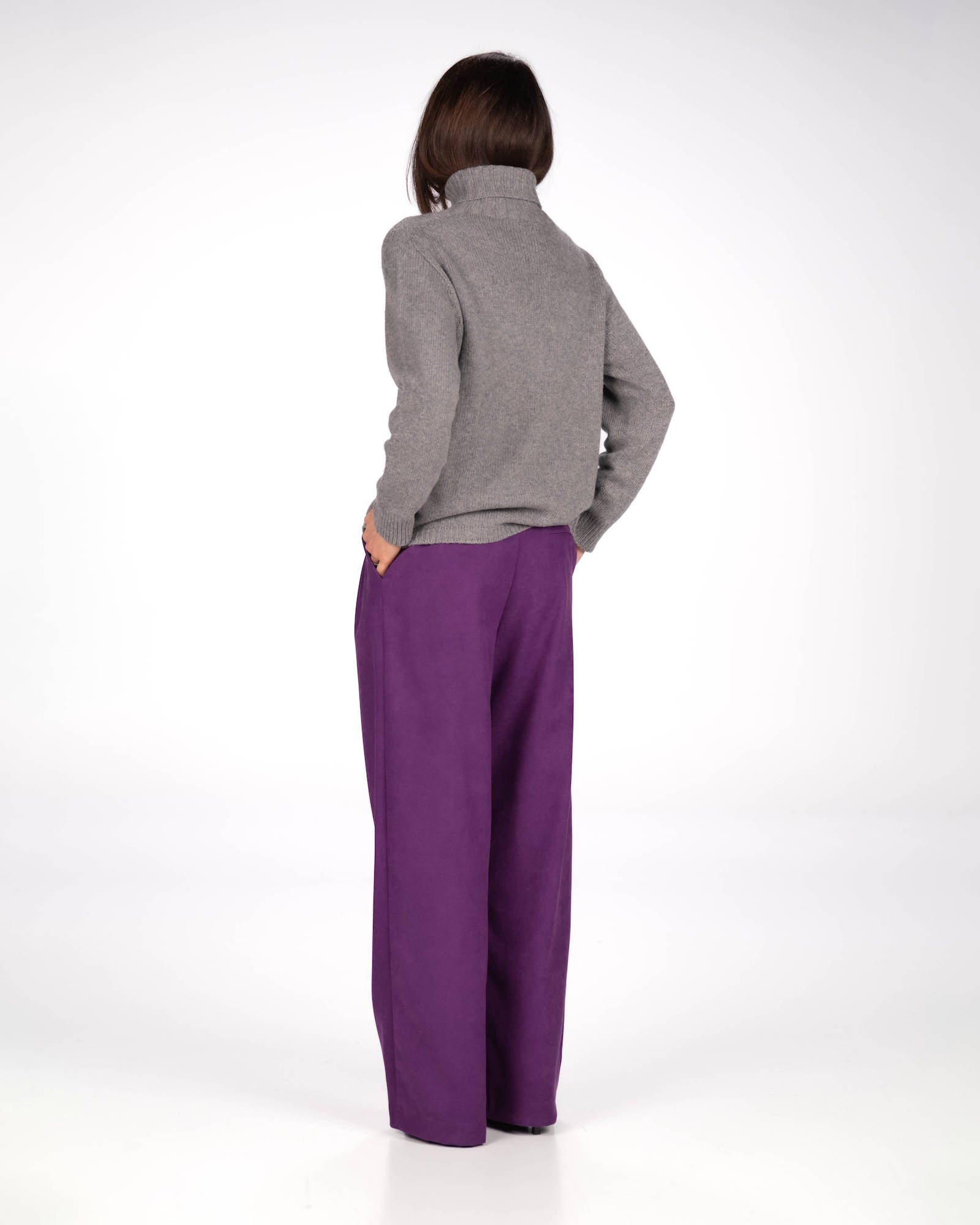 MAXI DOLCEVITA RIGEL MISTO CASHMERE GRIGIO ASH