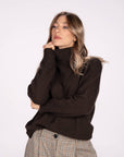 MAXI DOLCEVITA RIGEL MISTO CASHMERE ESPRESSO