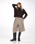 MAXI DOLCEVITA RIGEL MISTO CASHMERE ESPRESSO