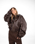 BOMBER ECOPELLE 1980 MORO