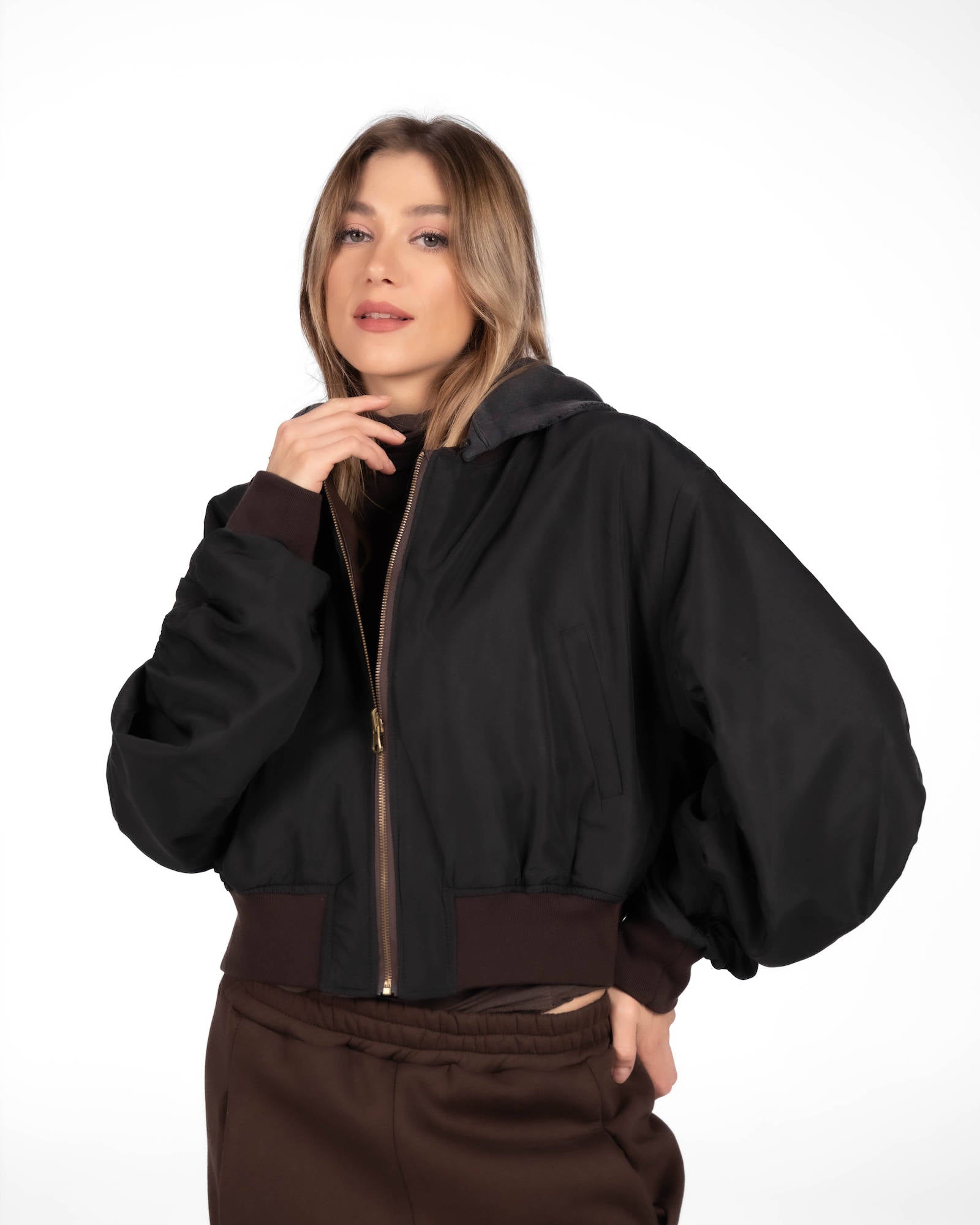 BOMBER ECOPELLE 1980 MORO