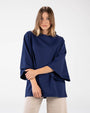 T-SHIRT OVER LINDSEY BLU NAVY