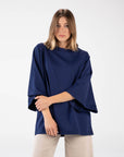 T-SHIRT OVER LINDSEY BLU NAVY