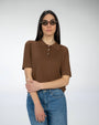 POLO IN MAGLIA POLINA MARRONE