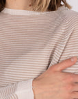 MAGLIA HELENA BIANCO FANGO