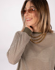 MAGLIA HELENA VERDE ROSA