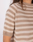 MAGLIA CLIZIA SABBIA PANNA