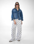 GIACCA CAMICIA FALCO IN DENIM BLU