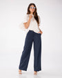 PANTALONE GESSATO NYRA BLU