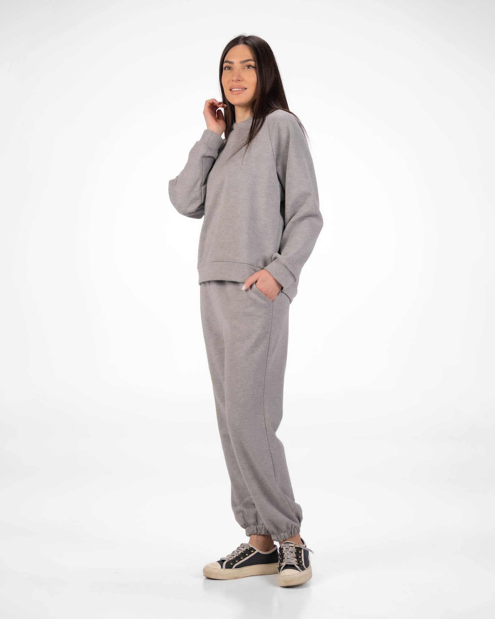 PANTALONE IN FELPA COIMBRA GRIGIO