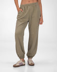 PANTALONE IN FELPA COIMBRA VERDE SALVIA
