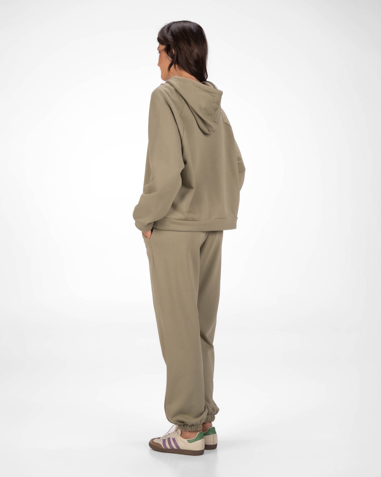 PANTALONE IN FELPA COIMBRA VERDE SALVIA