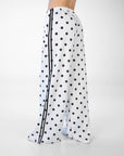 PANTALONE POIS LOLA BIANCO