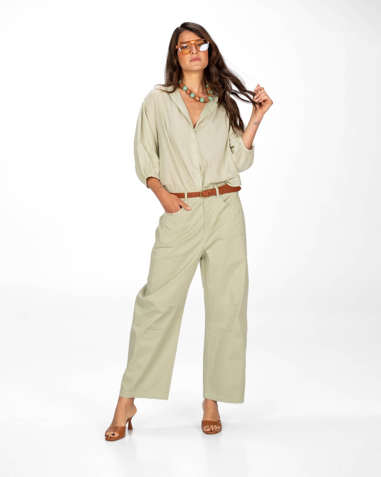 PANTALONE NADINA PERGAMENA
