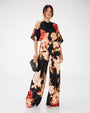 PANTALONE FLOWER CHLOE NERO