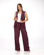 PANTALONE LISBONA MELANZANA