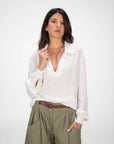 CAMICIA GIGLIO PE BIANCO