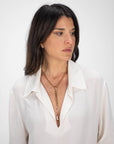 CAMICIA GIGLIO PE BIANCO