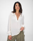 CAMICIA GIGLIO PE BIANCO