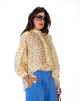 CAMICIA VIVIAN POIS GIALLO TABACCO