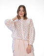 CAMICIA VIVIAN POIS PANNA ROSSO