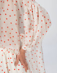CAMICIA VIVIAN POIS PANNA ROSSO