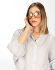 CAMICIA IN MUSSOLA NADINA AGATA GRIGIA