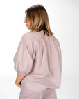 CAMICIA IN MUSSOLA NADINA LAVANDA BLU