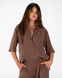 CAMICIA HAZEL NOCE